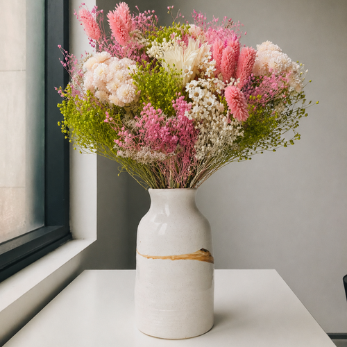 bouquet lilla fantasy fiori essiccati 