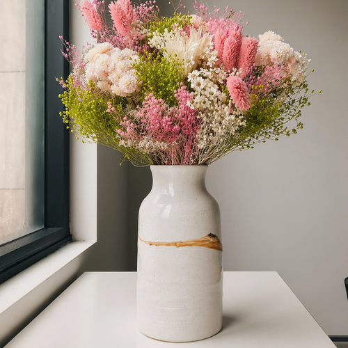 bouquet lilla fantasy fiori essiccati