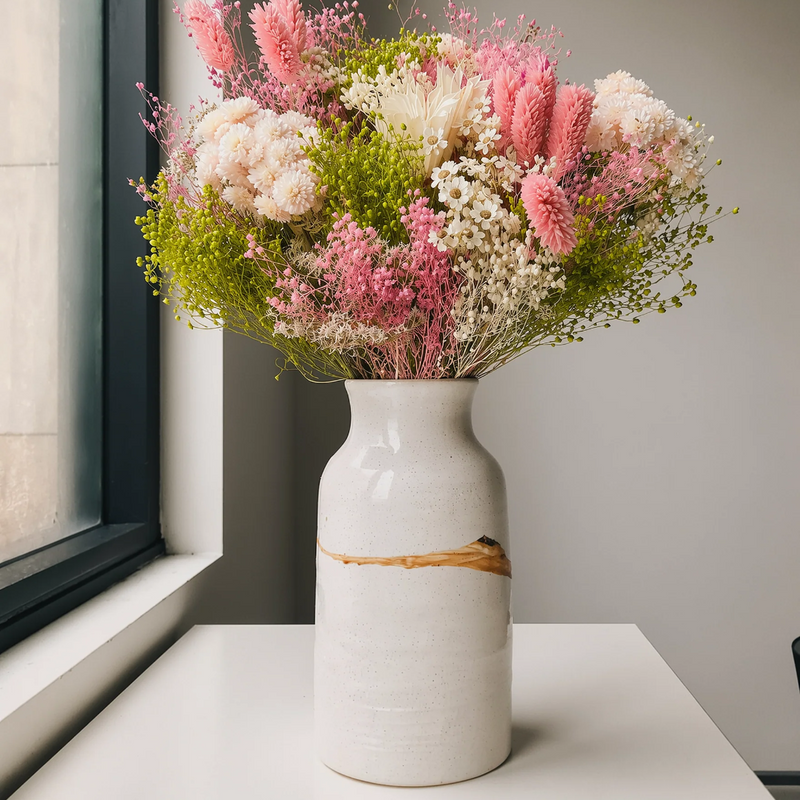 bouquet lilla fantasy fiori essiccati