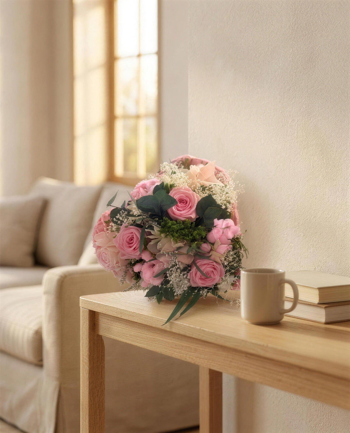 Bouquet di fiori essiccati e stabilizzati in casa